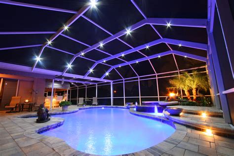 lights for pool screen enclosure